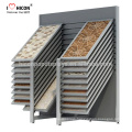 Catching Eyes Of Contractors Home Owners Heavy Duty Floor Mosaic Or Ceramic Tile Display Rack Unit Slide Tiles Display Stand